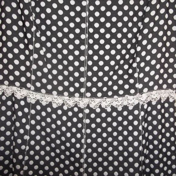 NWT Karl Lagerfeld Polka Dot Dress Size 14 - Picture 3 of 5